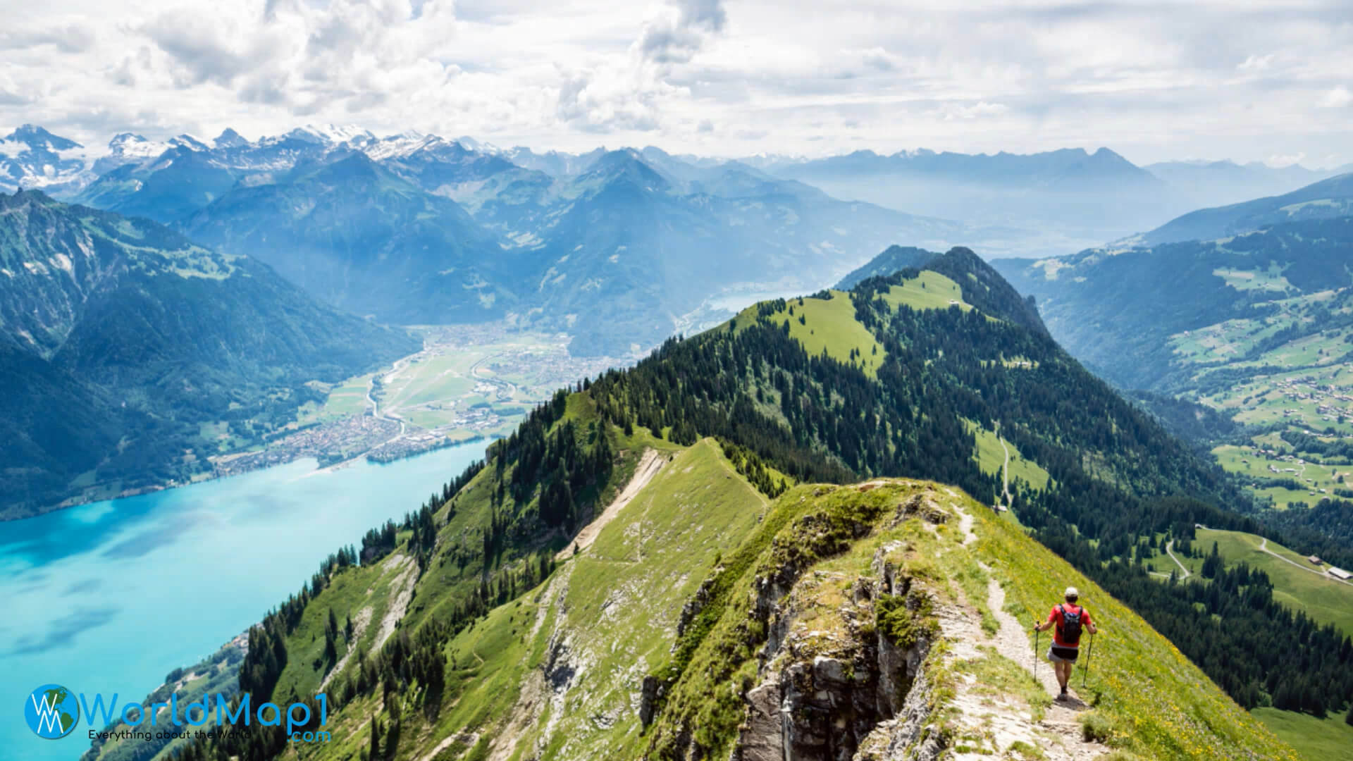 Trekking over Bern Lakes